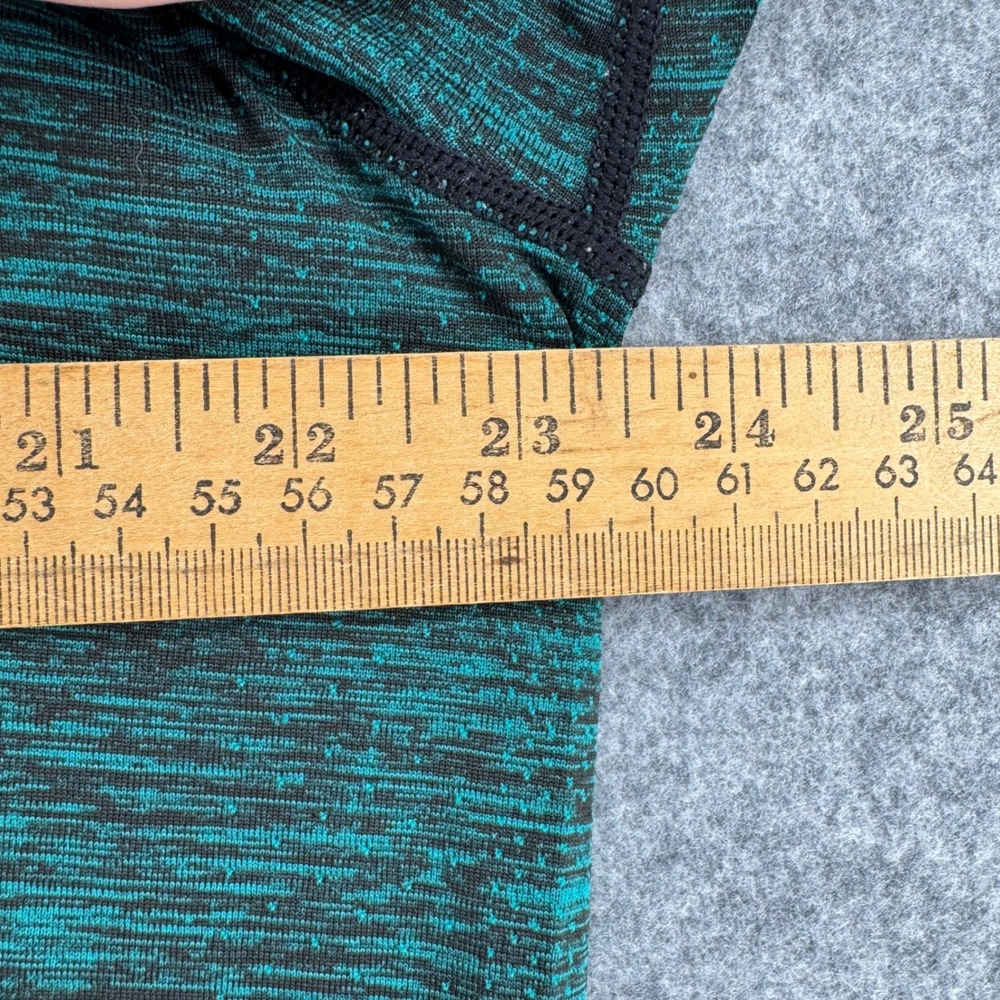 Lululemon Metal Vent Tech Shirt Mens XL Teal Black Space Dye Short Sleeve - Picture 5 of 7
